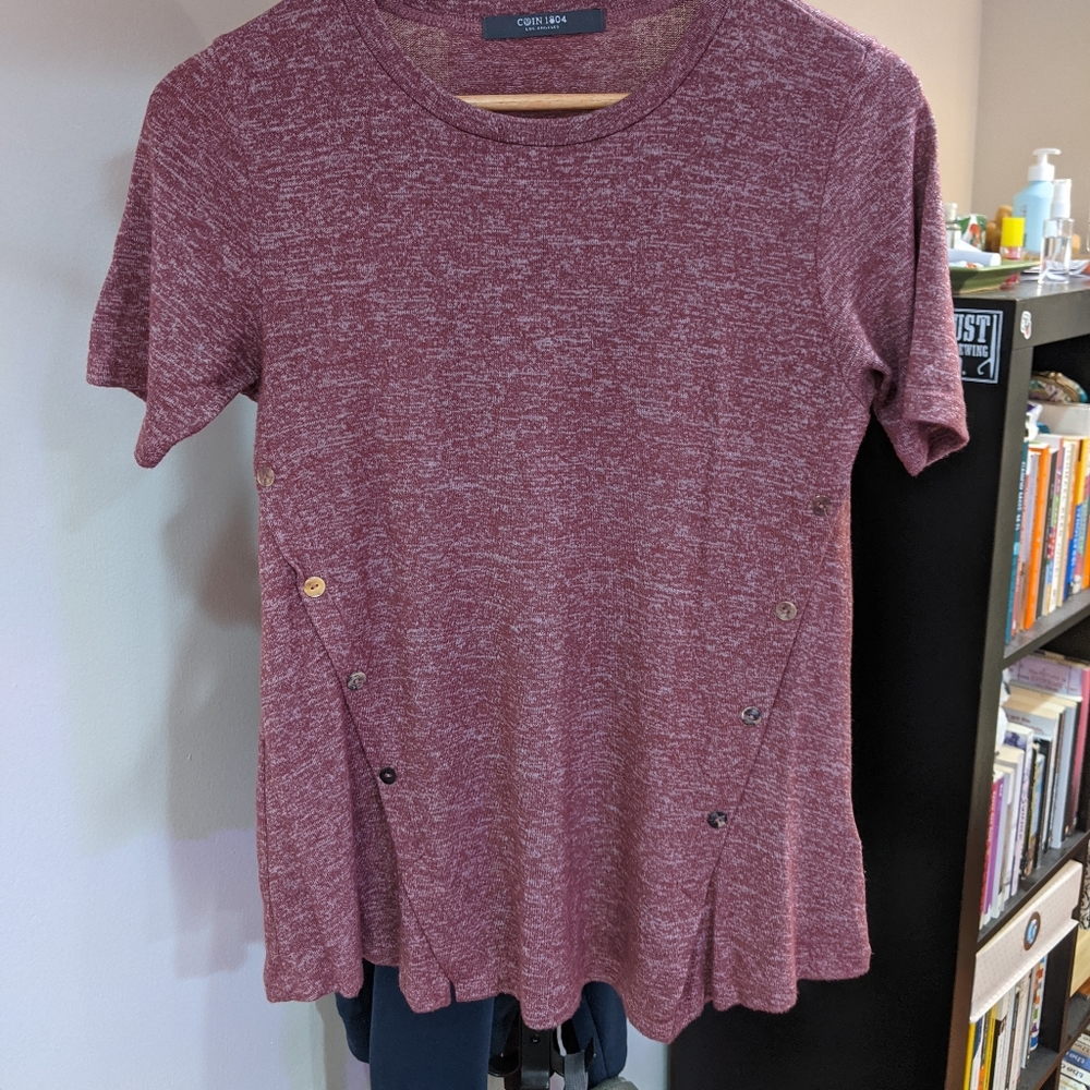 Heathered Pink-Purple T